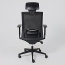 Кресло поворотное ARCUS, черная сетка+ткань/черный полиамид, коллекция AKSPRIME